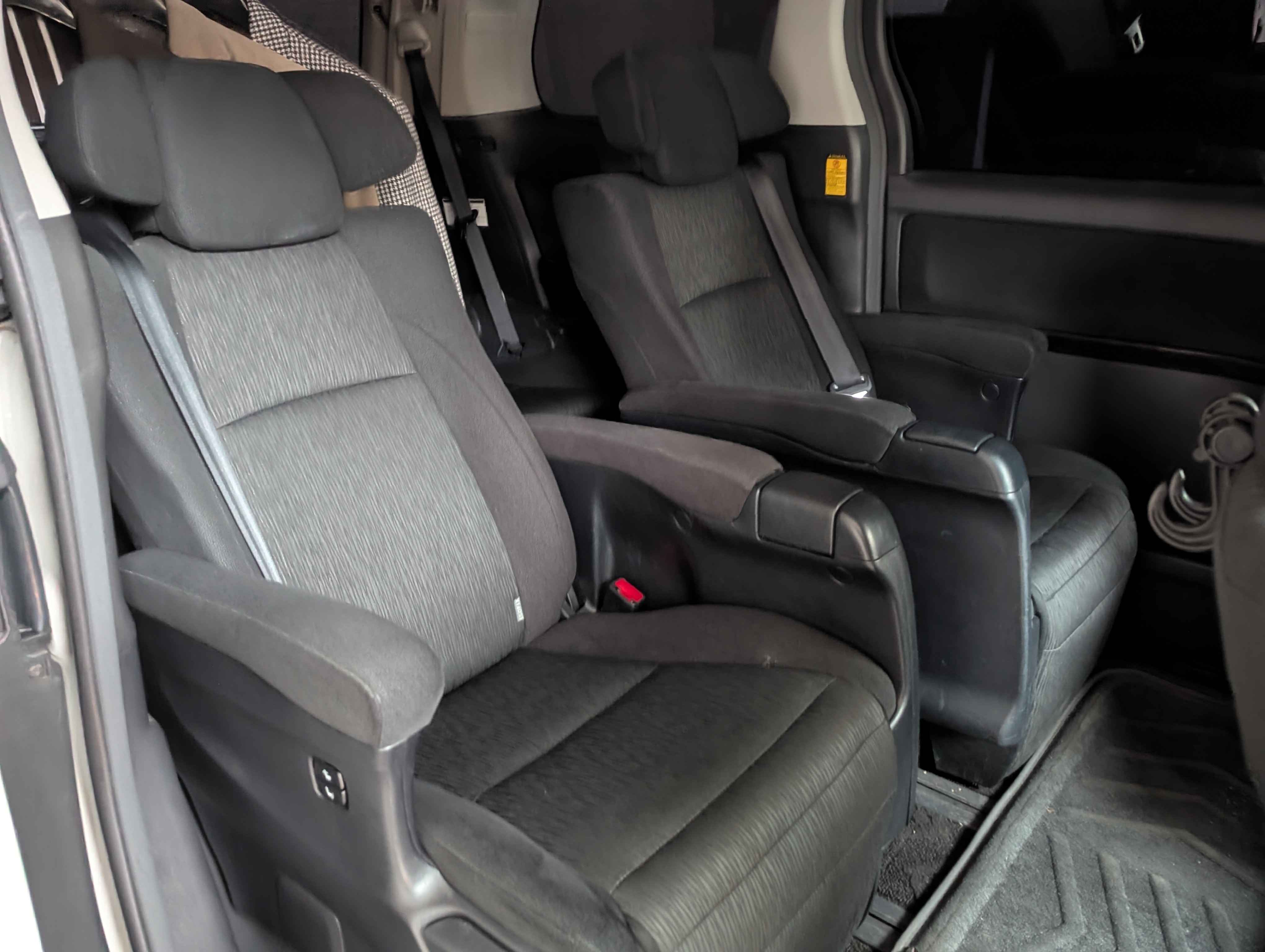 Toyota Alphard interior seating reference for premium MPV comfort